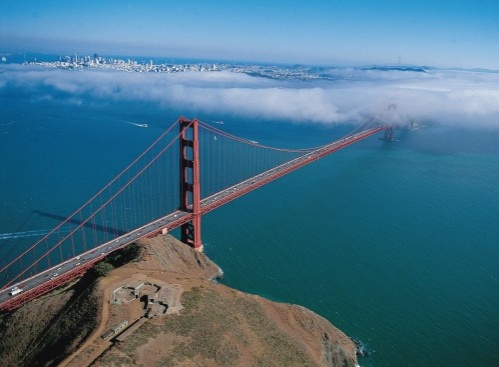 Most přes sanfranciský záliv, San Francisco, Kalifornie